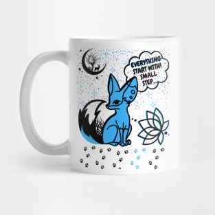 lovely animal say :everything start with small step Mug